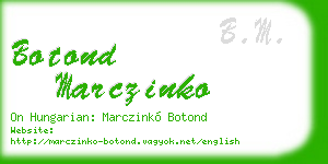 botond marczinko business card