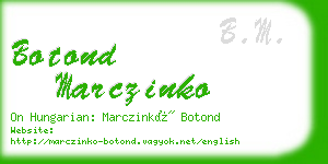 botond marczinko business card